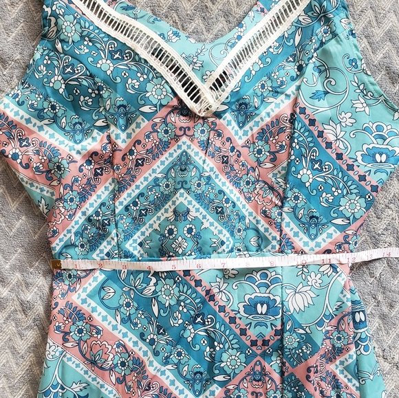 Stunning geometric and floral maxi dress - Picture 5 of 11